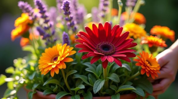 Choisir des plantes idéales pour une jardinière éclatante