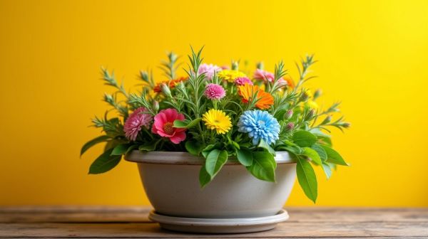Choisir des plantes idéales pour une jardinière éclatante